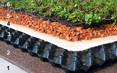 Green Roof Drainage Mats