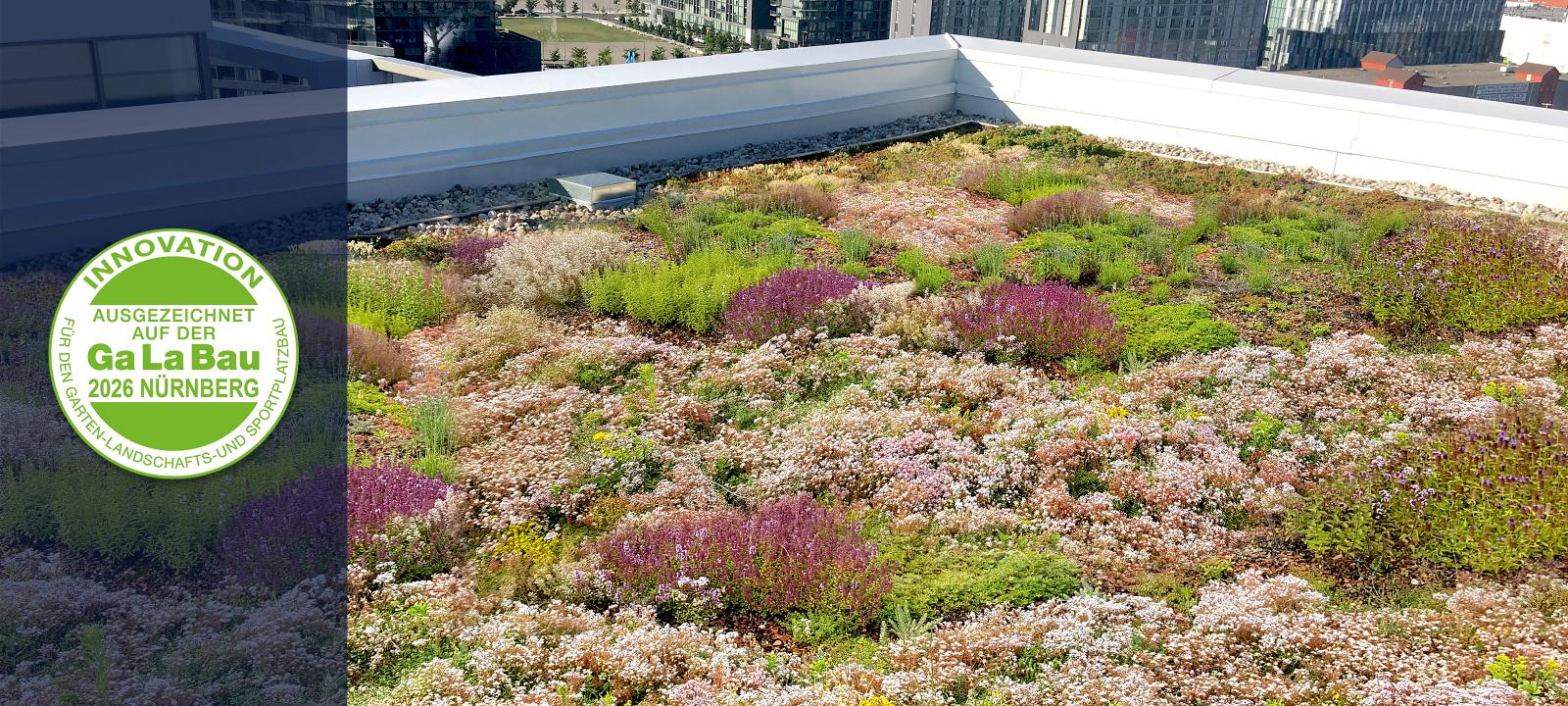 Green roof with GaLaBau Innovation Medal