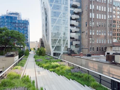 The High Line with adjacent buildings