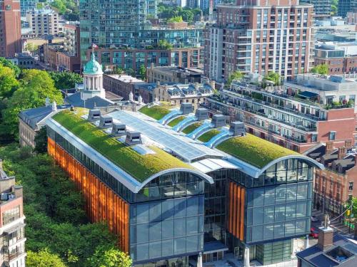 Green barrel roof