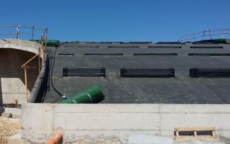 Installation of a green roof